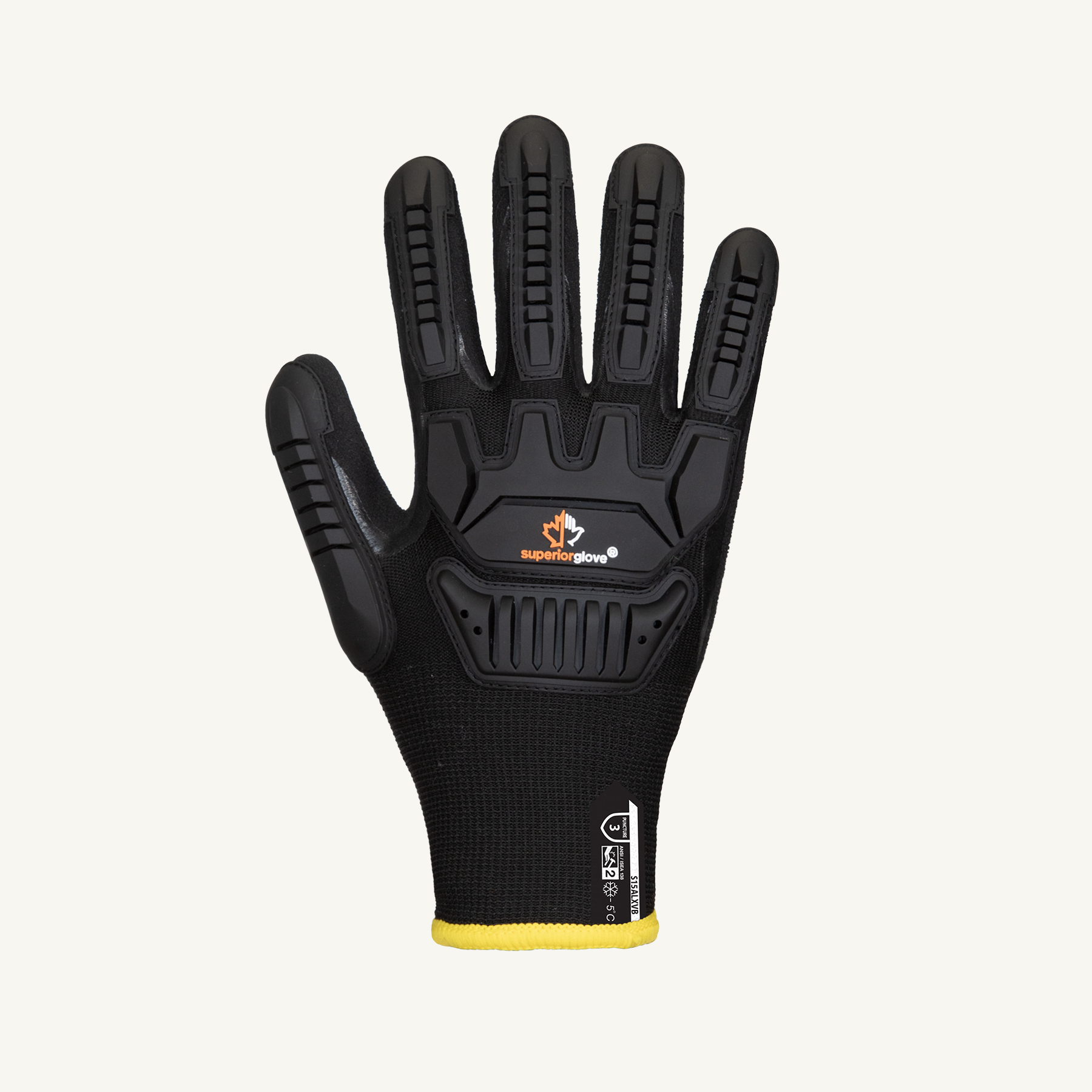 Superior Glove® Dexterity® S15ALXVB Latex Coated Impact Winter Gloves 